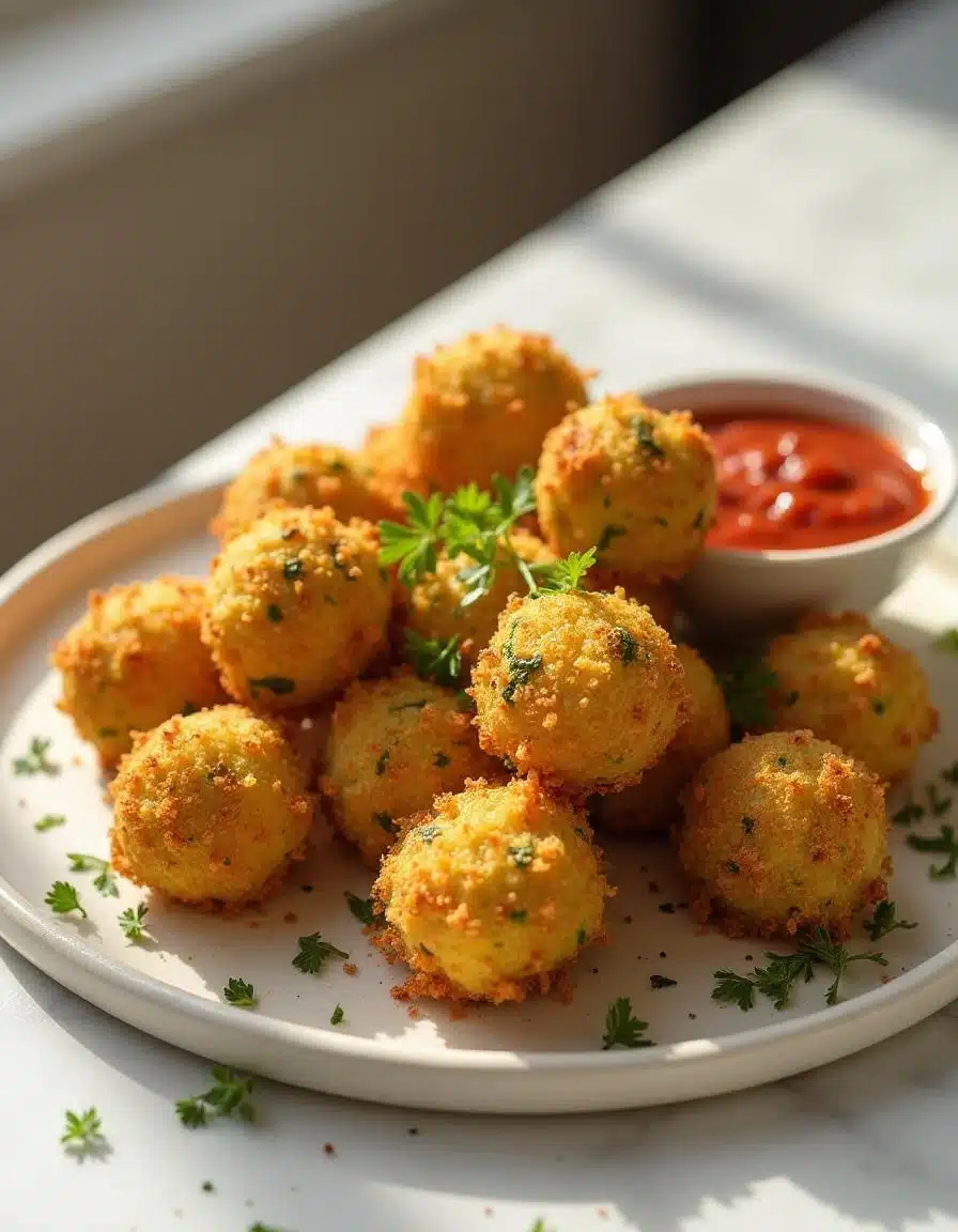 Baked Broccoli Cheese Balls