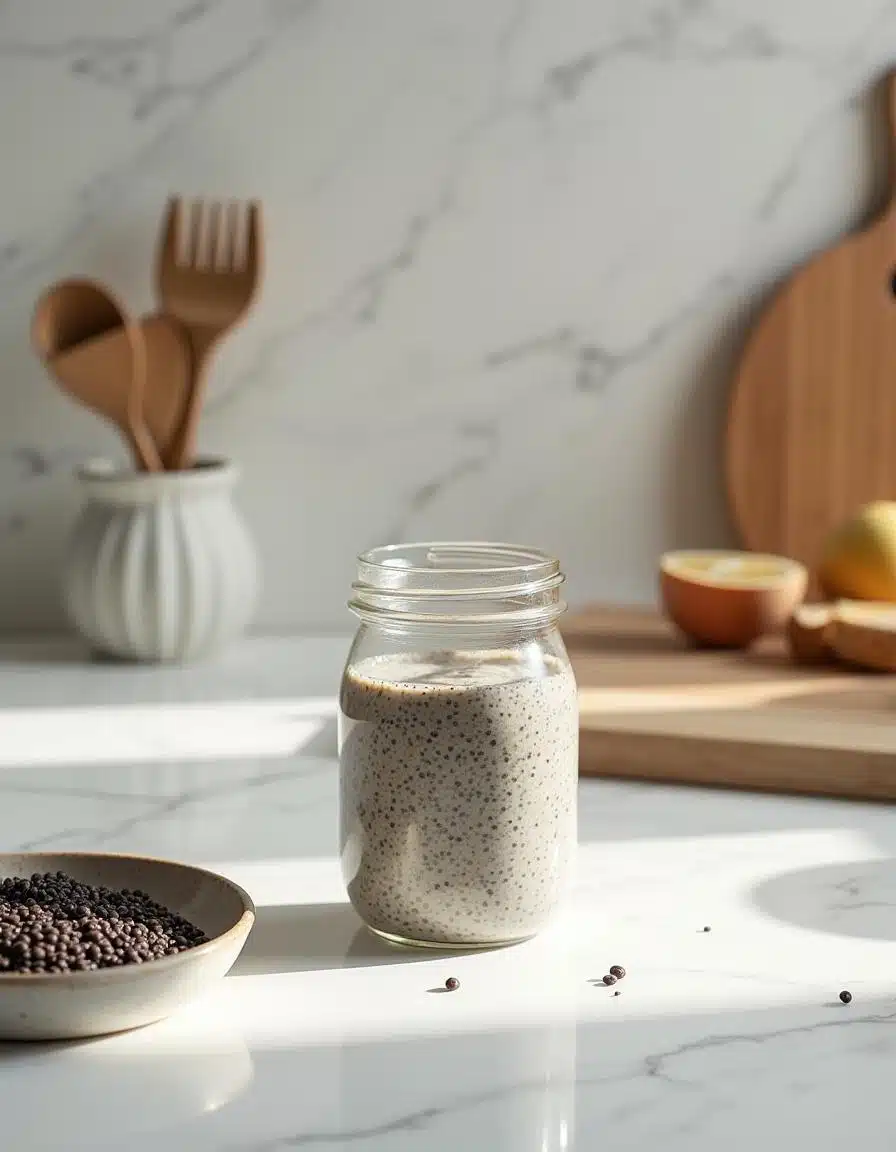 How to Make Chia Pudding: Step 3 – Stirring Again