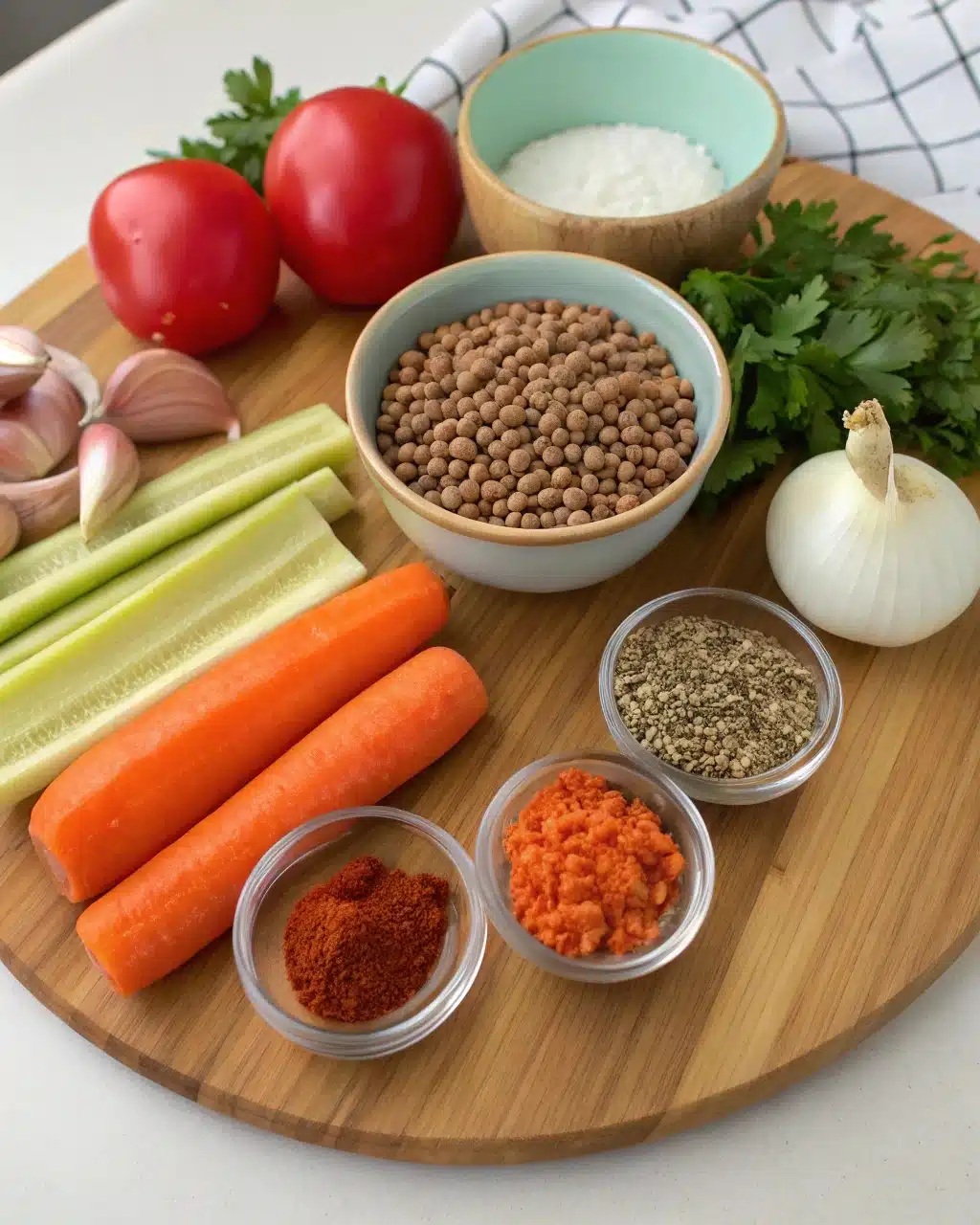 Ingredients for Lentil Soup 