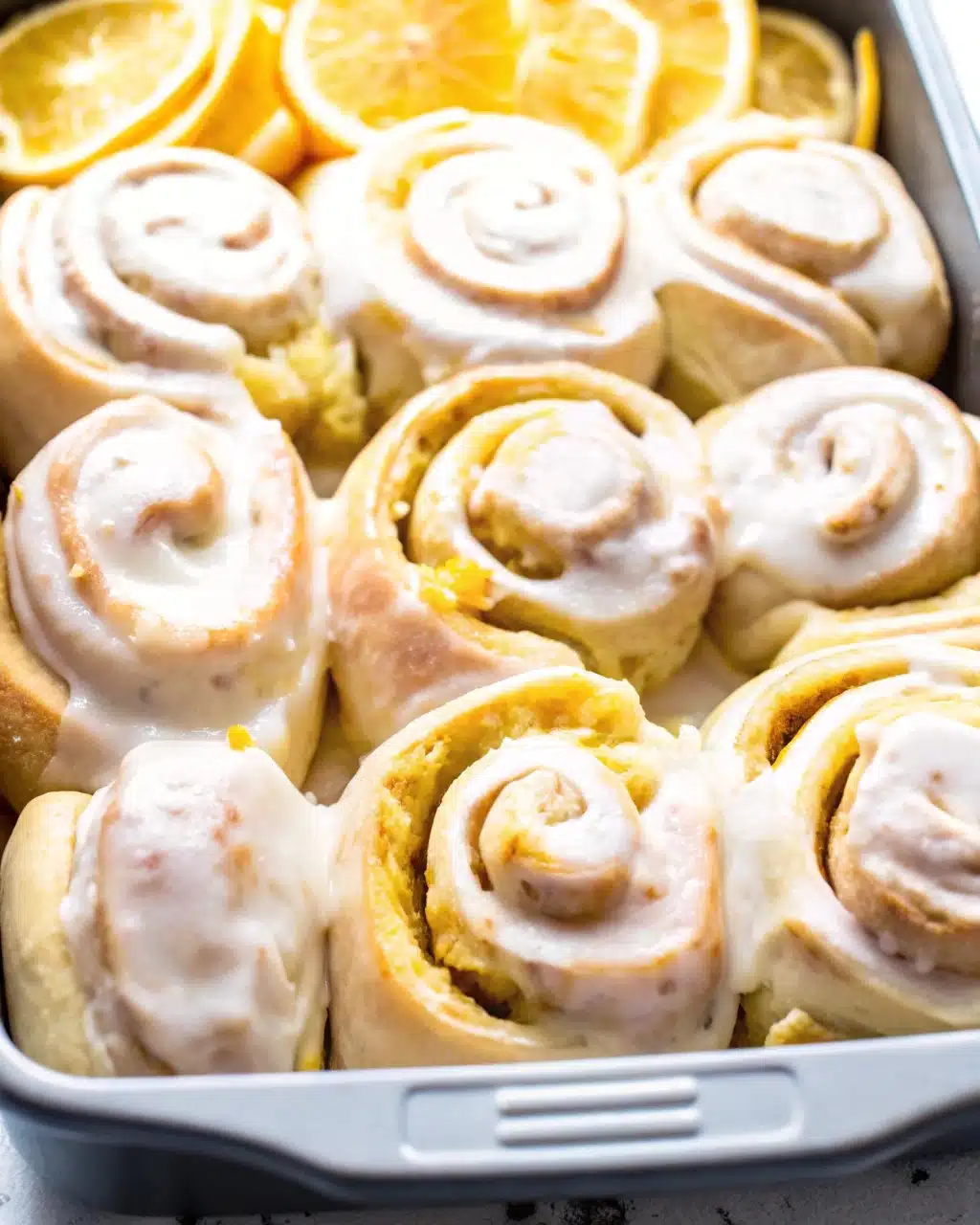 Final Presentation of many Lemon Sweet Rolls