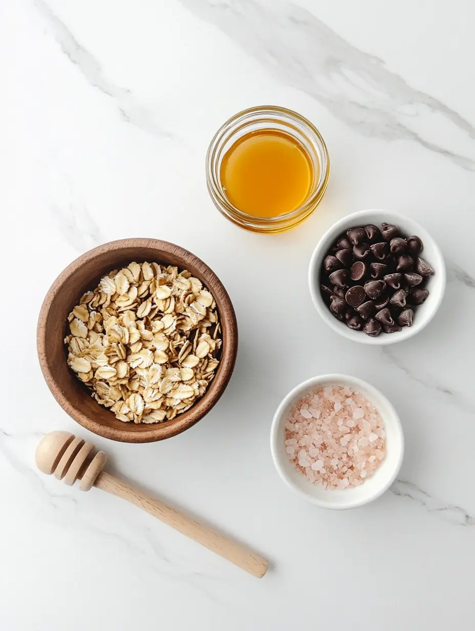 Ingredients for Pistachio & Pink Salt Snack Bites