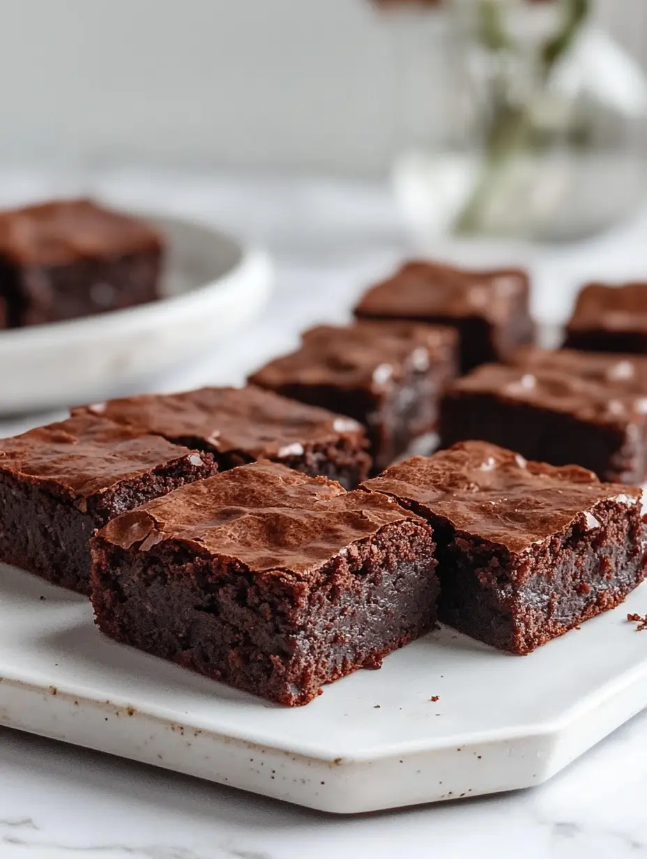 Moist and chewy avocado brownies cut into neat squares