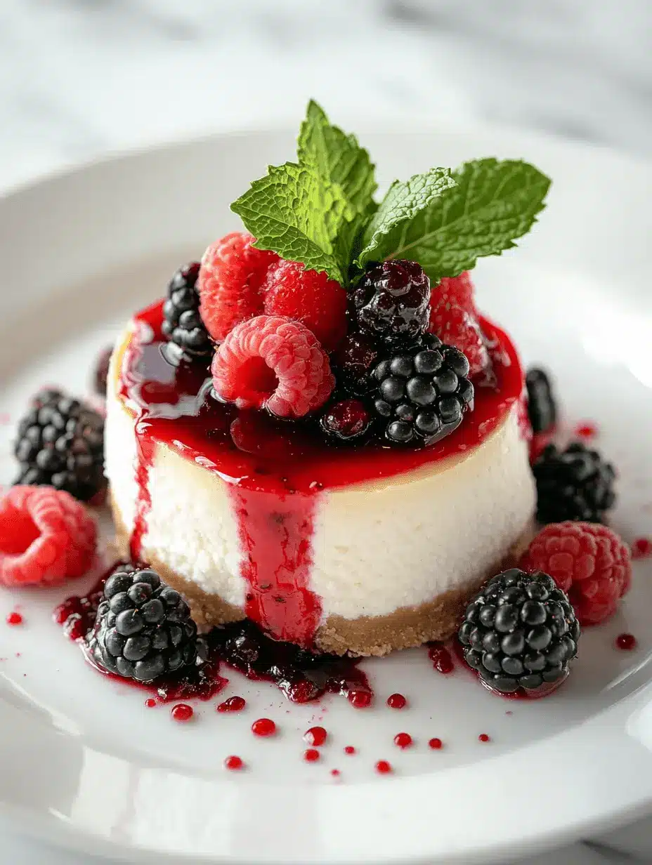 cloud cheesecake recipe with berries
