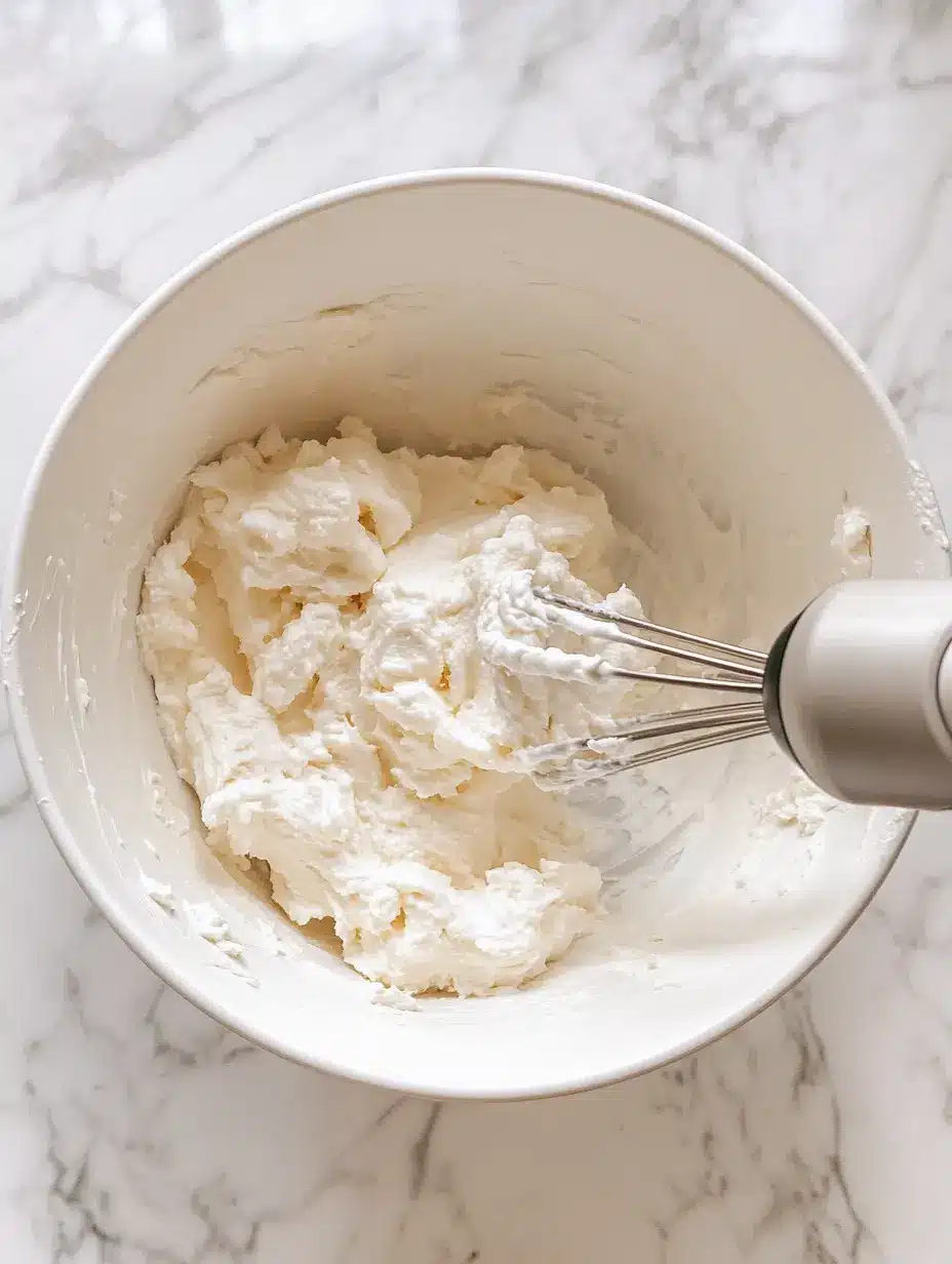Whipped cheesecake filling for churro bars