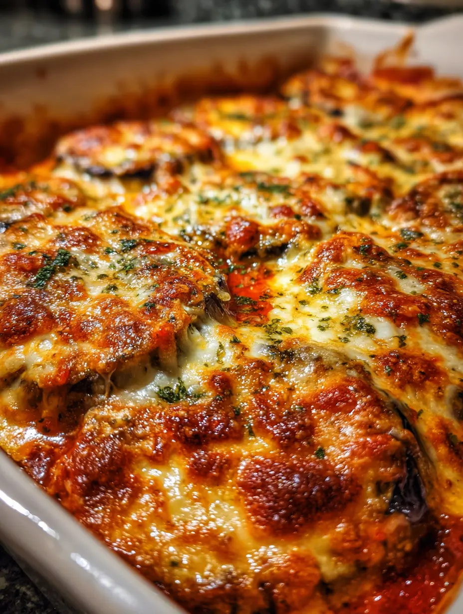 easy-eggplant-parmesan Easy eggplant Parmesan baked for dinner