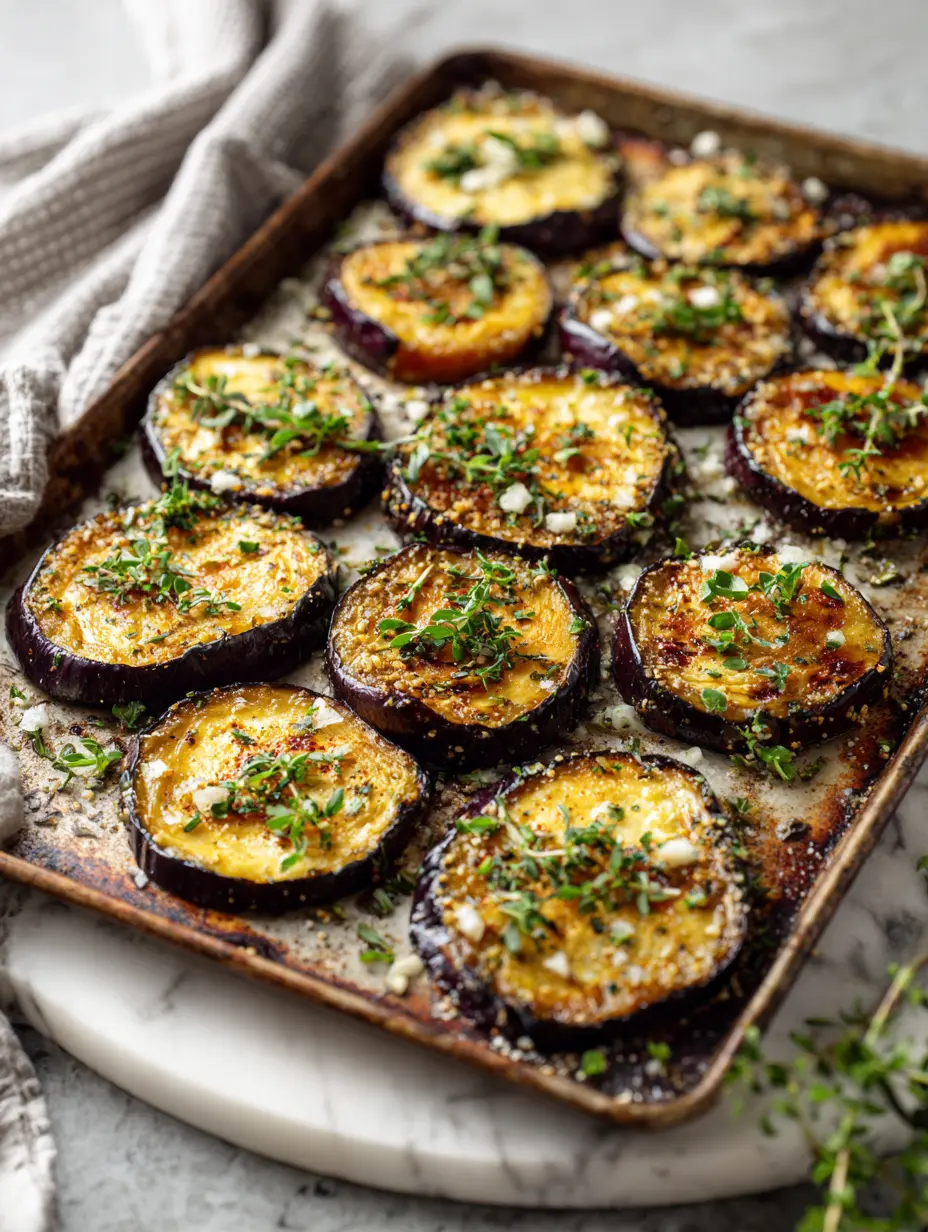Easy eggplant recipes roasted in the oven with herbs