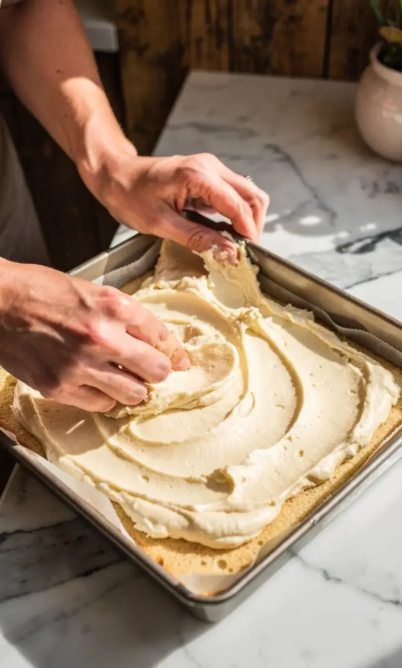 Gooey Butter Cake Texture gooey butter cake bar with soft creamy center