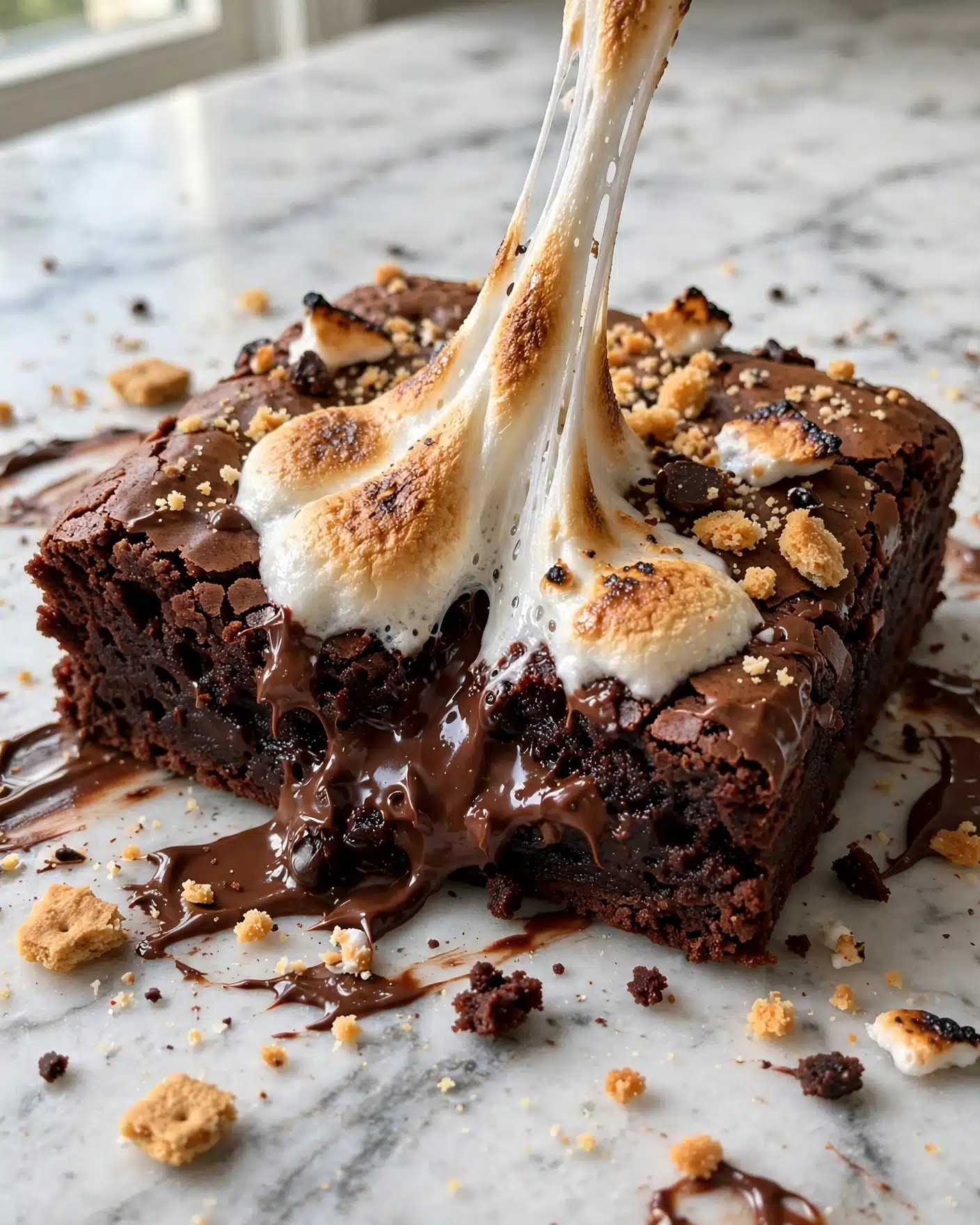 S’mores Brownie Molten Center